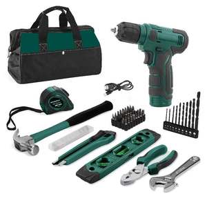 สว่านไร้สาย Hi-Spec 8V มินิ ลิเธียมไอออน แรงบิด 30 นิวตันเมตร ปรับความเร็วได้ มอเตอร์แบบแปรงถ่าน พร้อมอุปกรณ์เสริม สำหรับใช้ในครัวเรือน - Product Image 1