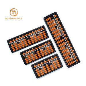 Enfants école jouets éducatifs outils mathématiques comptage cadre plastiques perles chine Soroban 7 9 11 13 15 17 tiges étudiant boulier - Product Image 1