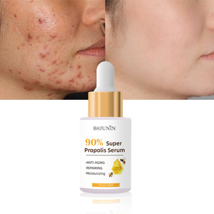 Essência de Cuidados com a Pele Natural de Marca Privada Reparação de Poros Iluminação Anti-Idade Hidratante Clareador Acne Sérum Facial com Própolis - Product Image 1