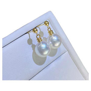Accesorios de Perlas DIY, Bandeja Vacía para Pendientes de Plata S925 con Cuentas de 8-9 mm, Pendientes de Joyería de Plata a la Moda, Accesorio 22578DIY - Product Image 5