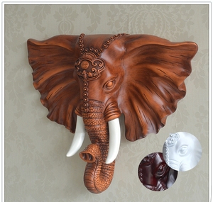 Scultura da Parete 3D a Forma di Testa di Elefante in Stile Nordico, Decorazione per Interni, Accessorio Fotografico - Product Image 2