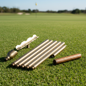 JIFENG JF-GF01 Moderno Supporto per <span class=keywords><strong>Sigari</strong></span> da Golf Pieghevole Regolabile in Ottone Altezza Totale 112CM Portasigari Portatile - Product Image 5