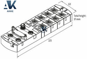Module compact MURR 54630 IMPACT67 Pro PN DIO8 IOL8 M12L 5P PROFINET - Product Image 2