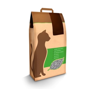 Sacs en papier pour litière pour chat en bois de pin, litière pour chat en poudre de manioc, litière pour chat 6L 2,3kg, litière pour chat en bétonite et zéolite, sacs d'emballage - Product Image 4