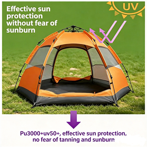 Tentes de camping personnalisables avec logo imprimé, vente en gros directe d'usine, tentes d'extérieur de Chine, faible quantité minimale de commande - Product Image 4