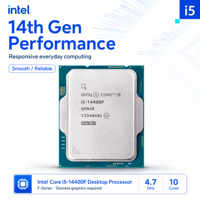 Processeur de bureau Core I5 14400 14e génération, 10 cœurs, 16 threads, jusqu'à 4,7 GHz, LGA1700, avec graphismes intégrés pour PC de jeu