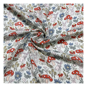 <span class=keywords><strong>Camicia</strong></span> in <span class=keywords><strong>Mussola</strong></span> <span class=keywords><strong>di</strong></span> Cotone Bambù 2x2 a Quadri con Stampa Digitale Design Cartone Animato Coniglio e Fungo, Traspirante ed Ecologica - Outlet <span class=keywords><strong>di</strong></span> Fabbrica - Product Image 4