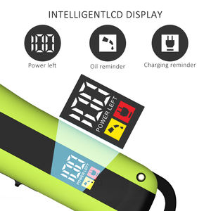 เครื่องโกนหนวดไฟฟ้าไร้สายสำหรับผู้ชาย ใบมีดสแตนเลส ชาร์จผ่าน USB พร้อมหน้าจอ LCD - อุปกรณ์ร้านตัดผม - Product Image 5