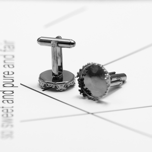 Bouton de fermeture blanc 14mm réglage <span class=keywords><strong>ong</strong></span> manches boutonné dos résultats bouton de manchette bouton de manchette simple - Product Image 2