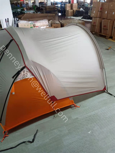 Tenda da esterno Deluxe 20D in Nylon 3-Season per Backpacking 3-Season tenda per ripari attaccabile con ampio vestibolo - Product Image 5