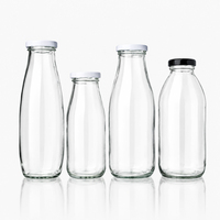 Vente en gros de bouteilles de sauce ketchup en verre transparentes de 100 ml, 200 ml, 250 ml, 500 ml et 1 l