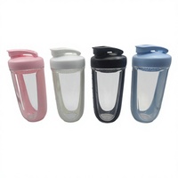 Bouteille d'eau en plastique sans BPA FX Factory, best-seller, 400 ml, shaker, gourde de sport pour la gym