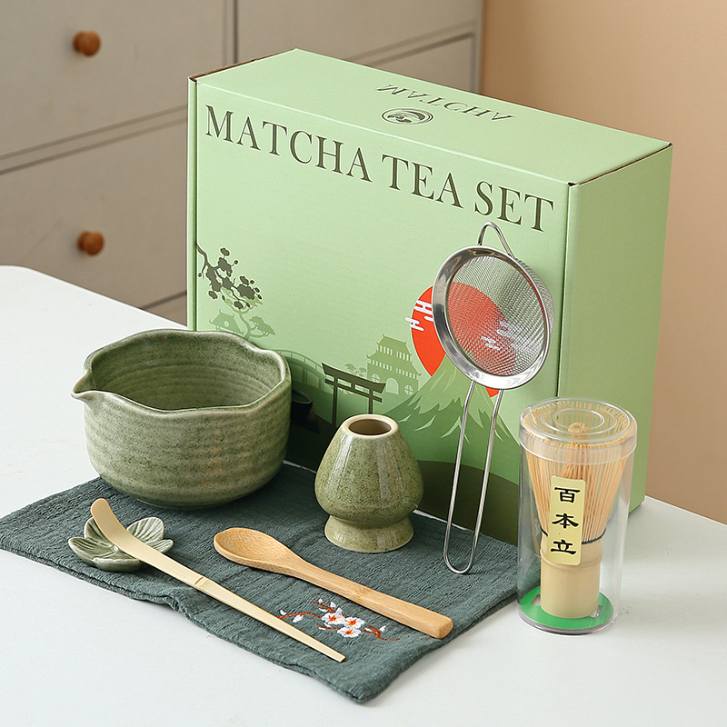 Juego de Matcha Verde Oscuro