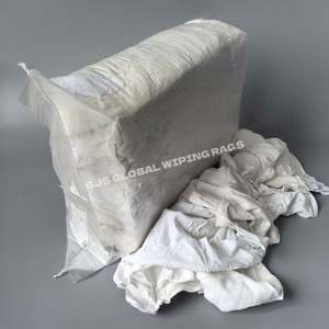 Trapos de Algodón 100% Tejido, Trapos de Felpa Blancos, Paños Industriales para Limpieza, Bolsa de 20 kg, Económicos - Product Image 1