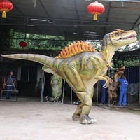 El Yapımı Gerçek Boyutta Animatronik Yürüyen Robotik Dinozor Kostümü T-Rex Silikon Kaplama İç/Dış Mekan Kullanımı Alışveriş Merkezi için