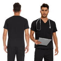 Blouse chirurgicale médicale, vêtements de travail sur mesure, uniforme homme et femme à manches courtes, vêtements médicaux en polyester