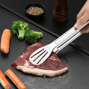 <span class=keywords><strong>Pince</strong></span> alimentaire anti-brûlure en acier inoxydable 304 DQ304 à trois lignes pour barbecue, steak, cuisson du pain, buffet et plats à frire rapides - Product Image 3