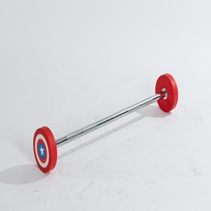 Barre droite de <span class=keywords><strong>musculation</strong></span> série Captain America, poids libres pour fitness avancé et <span class=keywords><strong>musculation</strong></span>, nouveau produit chinois, logo étoile personnalisé - Product Image 1