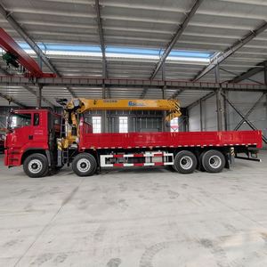 Grúa Montada en Camión Shacman 8*4 de Brazo Recto Grande, 360hp, para Equipos de Construcción - Product Image 4