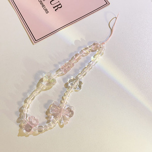 Lanière de téléphone portable 2026, porte-clés, femme, fille, coréen, rose, ours, papillon, fleur, sangle de téléphone, charme, chaîne, sac, <span class=keywords><strong>pendentif</strong></span> pour étui - Product Image 6