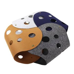 Juguete de túnel de gato de fieltro DIY respetuoso con el medio ambiente, bloque de Color, forma de rollo de huevo para mascotas, juguetes plegables lavables desmontables de autoentretenimiento - Product Image 1