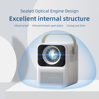 Nuevo Proyector Inteligente WOWOTO 1920*1080p Compatible con 4k con Corrección Trapezoidal Automática, Altavoz Integrado, Android 9, Portátil