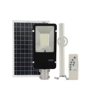 Iluminación de aluminio con energía solar Ip66 Impermeable al aire libre 50W 100W 200W 300W LED Farola solar - Product Image 1