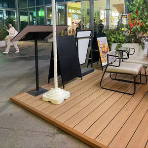 Лидер продаж: Современный дизайн, гладкий композитный террасный настил из ДПК, соэкструдированный, с замковым соединением, водонепроницаемый, износостойкий, для сада и улицы - Product Image 2