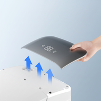 Siège de toilette intelligent haut de gamme avec chauffage, bidet, télécommande, réglage de la température de l'eau inclus, fixation au sol