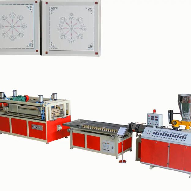 603*603*7 мм ПВХ квадратная потолочная производственная линия, ПВХ 595*595 мм машина для производства внутренней крыши