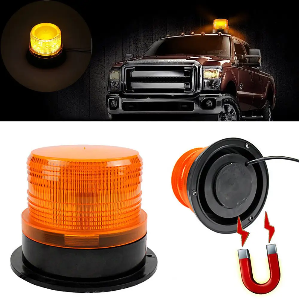 Warning Flash Beacon Emergency Indication LED Lamp Car Rotating traffic Safety Light Magnet Ceiling Box Flash Strobe