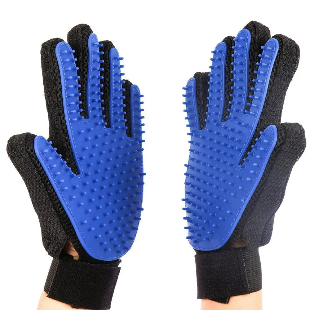 hot selling cat massage hair remover pet grooming gloves for cats dogs silicone pet grooming glove