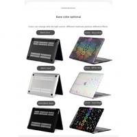 Étui holographique personnalisé pour Macbook Pro 13.3 Air avec impression par transfert thermique, protection antichoc anti-rayures pour ordinateur portable