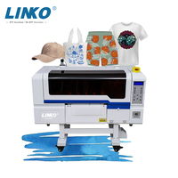 LINKO XP600 Imprimante DTF à double tête 30cm Textile T-Shirt Tablier de transfert de chaleur Sac Oreiller Machine d'impression pour vêtements