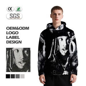Hot Sale Custom Mens Streetwear Tapestry Hoodie Men Design <strong>Anime</strong> <strong>Jumper</strong> Clothing Carpet Patchwork Oversized Hoodie - Product Image 1