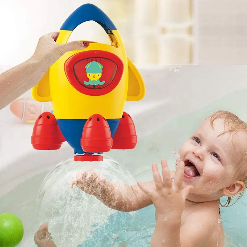 מים כוח מסתובב רקטות Purling מקלחת לשחק סט תינוק מים אמבט צעצוע
