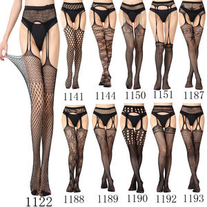 Zs243 femmes Sexy Lingerie <span class=keywords><strong>bas</strong></span> jarretière rayure élastique <span class=keywords><strong>bas</strong></span> noir résille <span class=keywords><strong>bas</strong></span> transparent collants collants livraison directe - Product Image 4