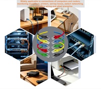 Cable de conexión CAT6 UTP, Cable Ethernet Gigabit RJ45, Cable LAN para enrutador, PC, Monitor, impresora, oficina, hogar