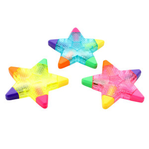BECOL - Juego de Marcadores Fluorescentes Creativos en Forma de Estrella 5 en 1, Mini Marcadores de Alta Visibilidad para Niños - Product Image 5