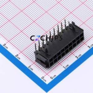 WAFER-MX300WZ-29A Wire-to-Board Pin Header Bent Lead Through Hole,P=3mm Connector 2x9P 3mm Right Angle Insert 2 - Product Image 1