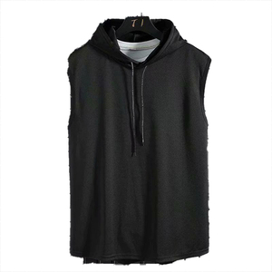 Camiseta sin Mangas con Capucha para Hombre, Moderna, Deportiva, para Verano, Baloncesto, Correr, Ajustada, con Cordón, Ligera - Product Image 5