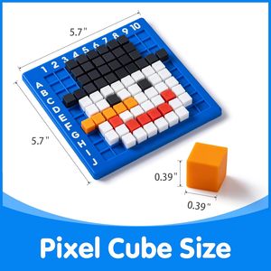 Juego de Bloques de Píxeles YSJ, Juguete Educativo STEM, Rompecabezas de Cubos de Plástico para Niños de 5 a 7 Años, Juego de Arte Creativo con Patrones - Product Image 4