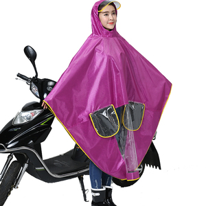 공장 제작 한 사람 비 판초 방수 비옷 옥스포드 패션 비옷 성인용 단일 전자 자전거 - Product Image 6