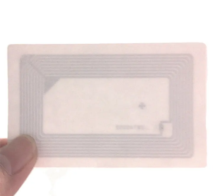 Sunbestrfid nhà máy dùng một lần trong suốt giấy rfid uhf thẻ rfid inlay