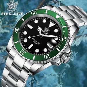 Montre de plongée pour homme Steeldive SD1953 avec cadran turquoise, acier inoxydable, mouvement NH35, verre saphir, 41 mm, Reloj Hombre - Product Image 6