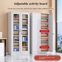 Armoire de classement de bureau moderne en acier réglable avec 2 tiroirs, pour usage hospitalier, structure démontable, serrure à clé, garantie 10 ans
