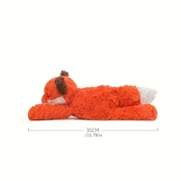 Vente en gros ODM, logo personnalisé, poupée animale en peluche super douce en coton PP brodé, oreilles mobiles, 35 cm, matériau polyester