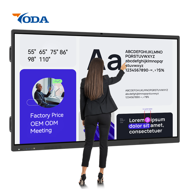 98 Inch Interactive Flat Panel 4K UHD Interactive Whiteboard Smart Board Touch Screen for Classroom Teaching & Distance Learning