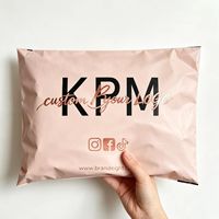 Sac postal personnalisé DT9 ECO, nouvelle enveloppe d'expédition en plastique, emballage pour colis, sacs postaux en polyéthylène rose clair pour vêtements