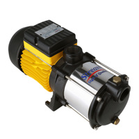 Pompe à eau de surface avec turbine en acier inoxydable, pressurisation de villa, moteur personnalisé à fil de cuivre 220V, pression de refoulement jusqu'à 14 bars